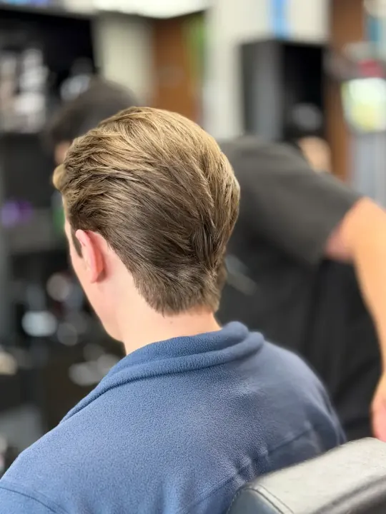 Men’s haircut and styling at Bliss & Blade