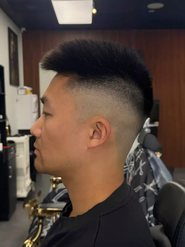 Hair styling detail